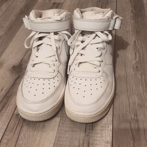 Nike - High Top Air Force One's, Men's 6.5, White